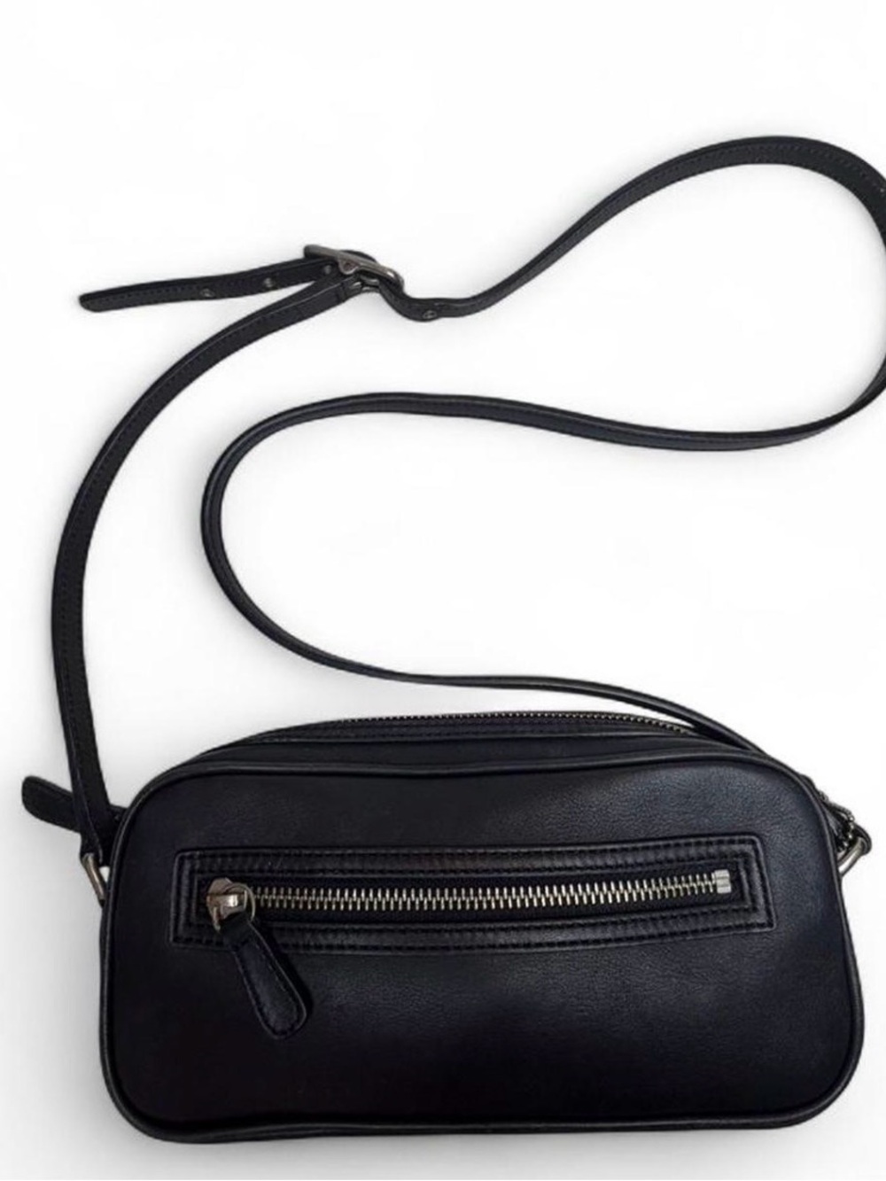 Vintage Coach Black Leather Legacy Camera Bag 9589